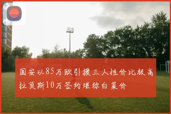 国安以85万欧引援三人性价比极高拉莫斯10万签约堪称白菜价